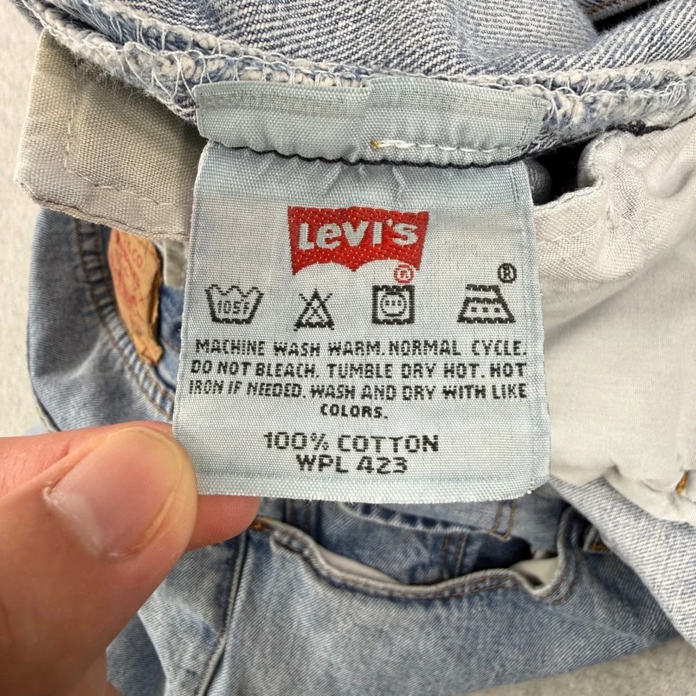 Vintage Levis Jeans Mens Fits 40x30 Blue 501 Straight Leg Y2K Button Fly Denim